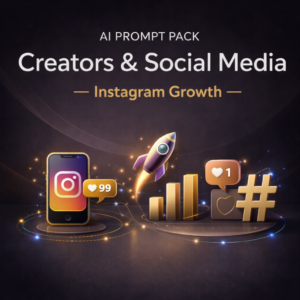 AI Prompt Pack – Creators & Social Media – Instagram Growth